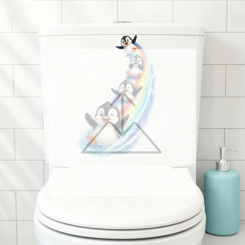 Jet Home Bathroom - 1 Pezzo Adesivo per Coperchio WC