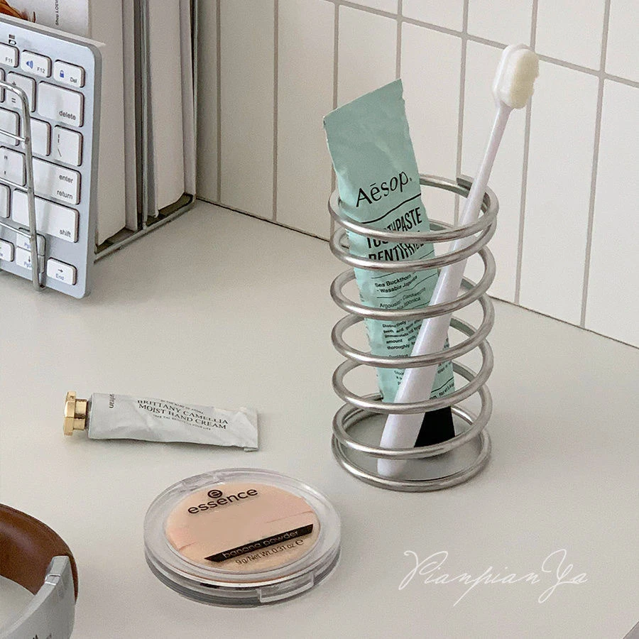 Home Center Bathroom Accessories - Portaspazzolino in Acciaio Inox, Accessori da