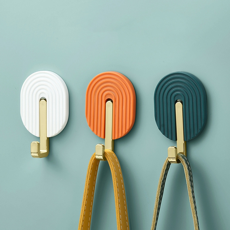 Robe Hook Adhesive - 2 pezzi da parete in plastica