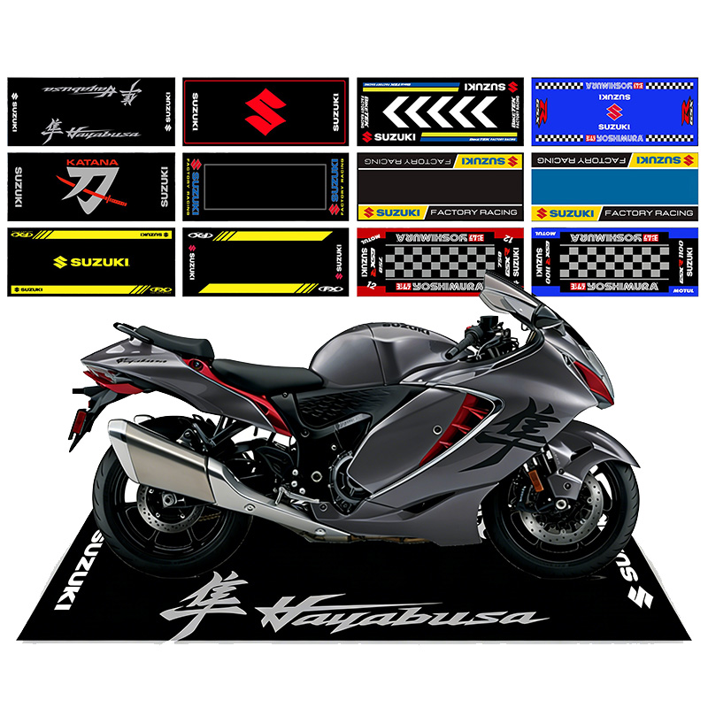 Home Bathroom Floor Mats - Tappeto Espositivo per Moto Suzuki, Tappetino