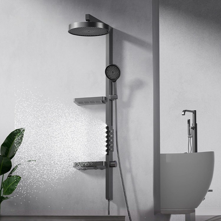 Jet Home Bathroom - Set Doccia a Pioggia, Display Digitale