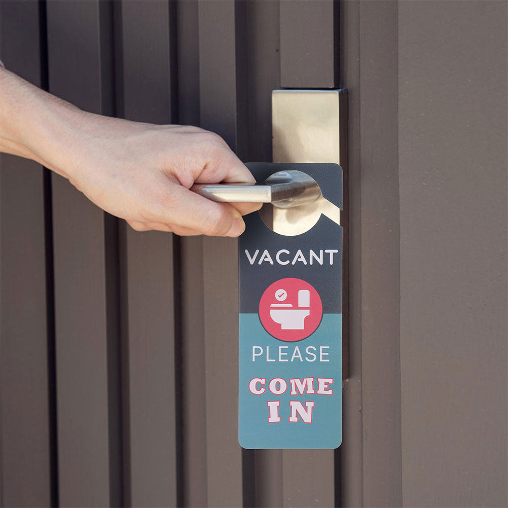 Home Bathroom Occupied Sign - 2 Pezzi di Cartelli per Porta
