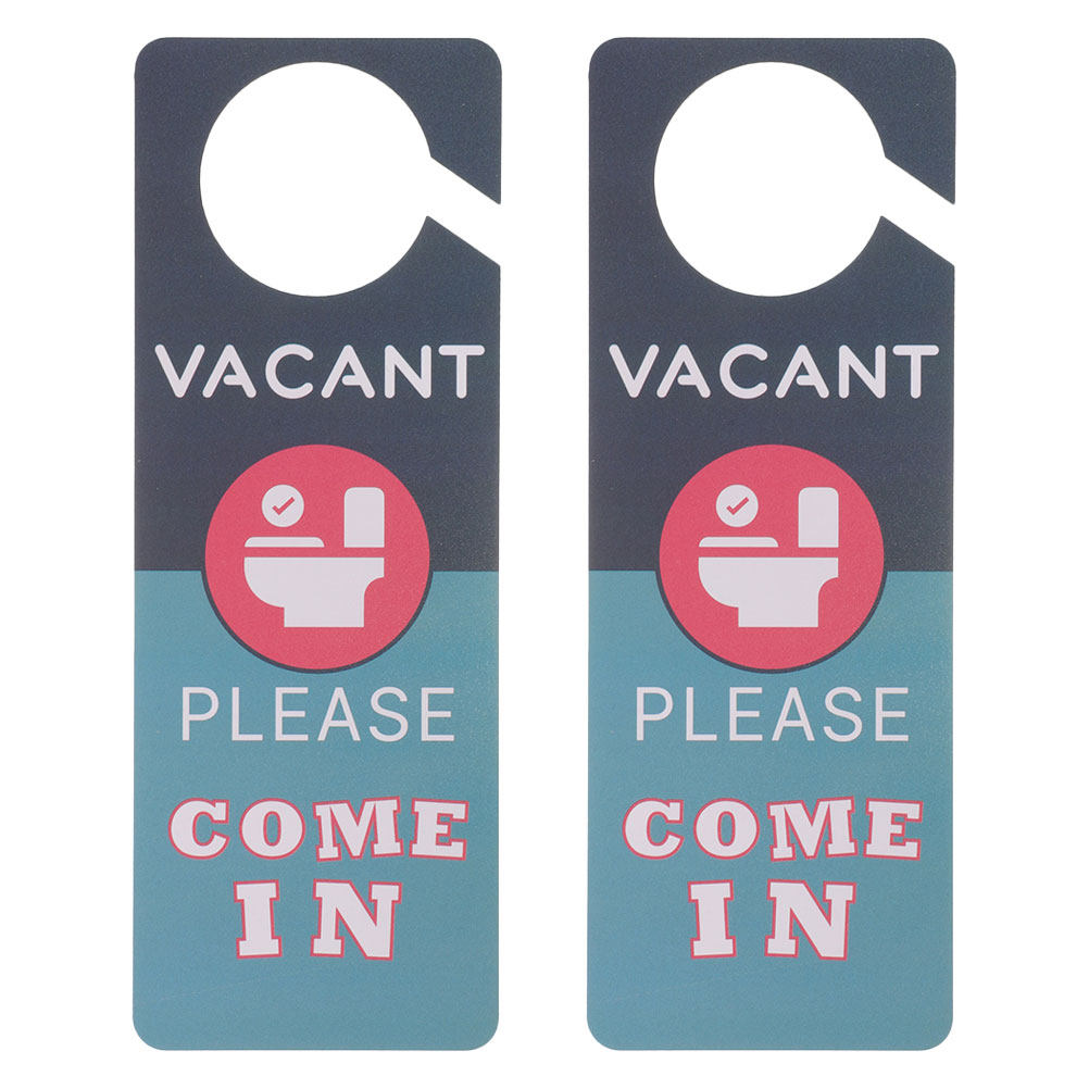 Home Bathroom Occupied Sign - 2 Pezzi di Segnaletica per Porta