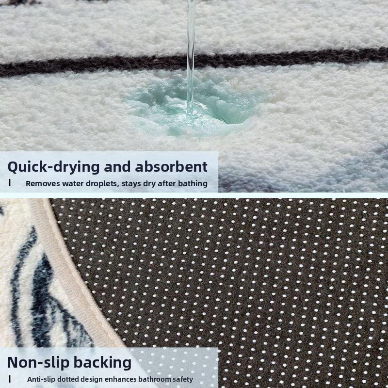 Tappetino antiscivolo per bagn - Home Bathroom Floor Mats recensione e prezzo