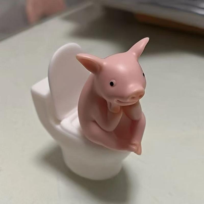 Maialino Carino Seduto Sulla T - Jet Home Bathroom recensione e prezzo