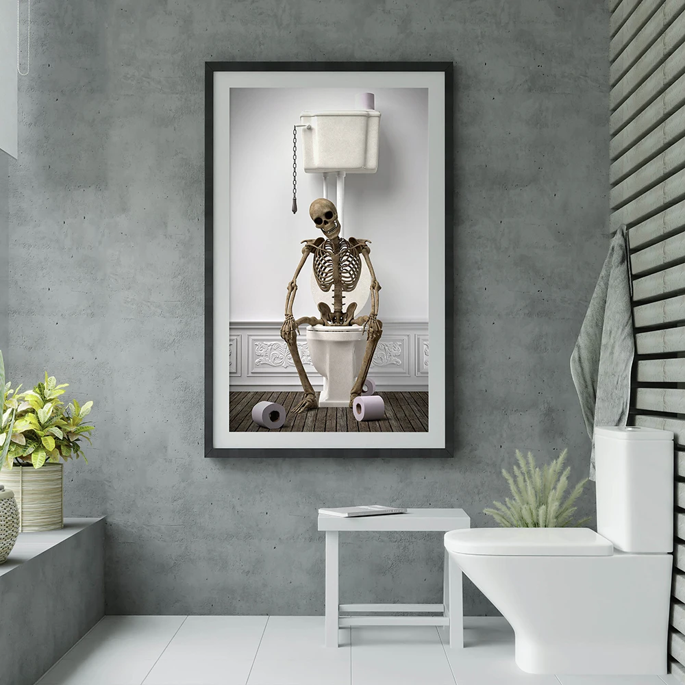 Stampa poster scheletro in vas - Home Bathroom Tub recensione e prezzo