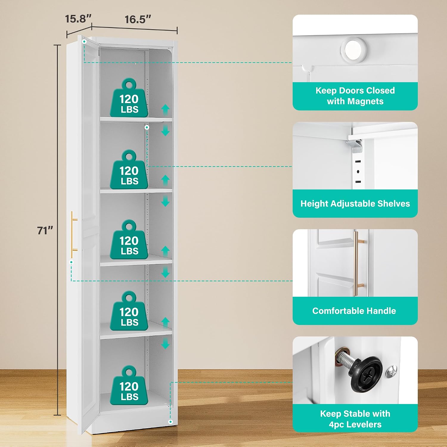 Armadio stretto alto con una p - Home Bathroom Cabinets recensione e prezzo