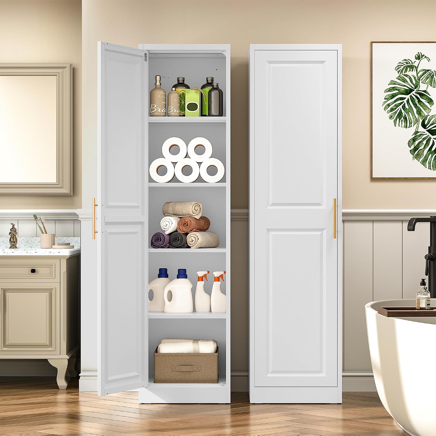 Armadio stretto alto con una p - Home Bathroom Cabinets recensione e prezzo